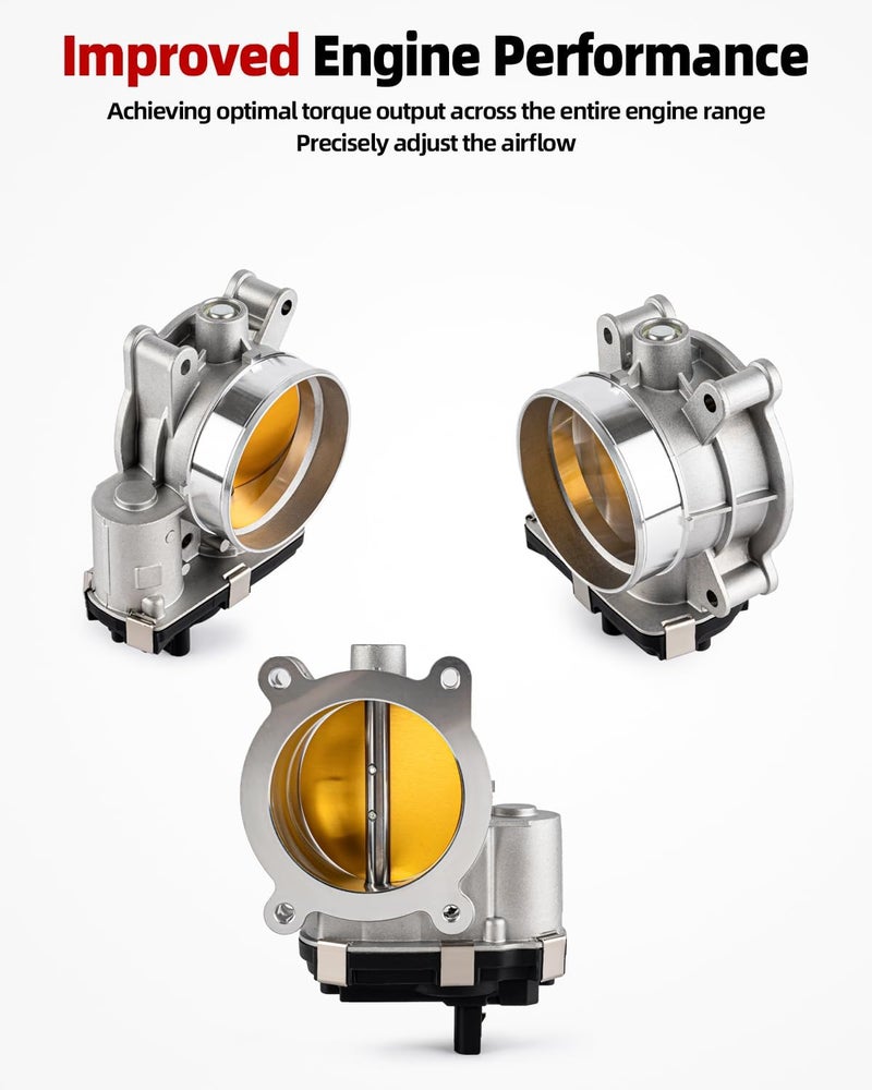 VANBOL Electronic Throttle Body Compatible with 2014-2023 Chevy Silverado 1500 2500 Suburban Tahoe 2014-2021 GMC Sierra 1500 Limited Yukon XL LD V8 5.3L Replace 12617792 12678224 TB1297 - Image 4